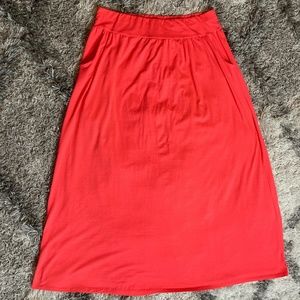 Floor Length Hot Pink Spring/Summer Skirt